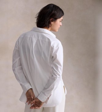 Polo Ralph Lauren Camisa de algodón Relaxed Fit blanco