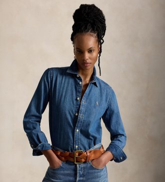 Polo Ralph Lauren Chemise Slim Fit en denim bleu