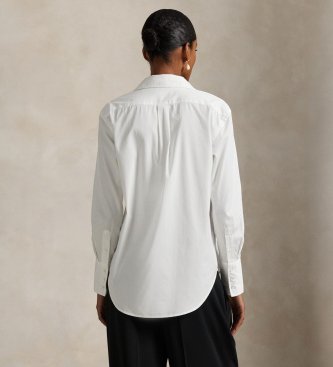 Polo Ralph Lauren Weißes Smokinghemd aus Baumwolle