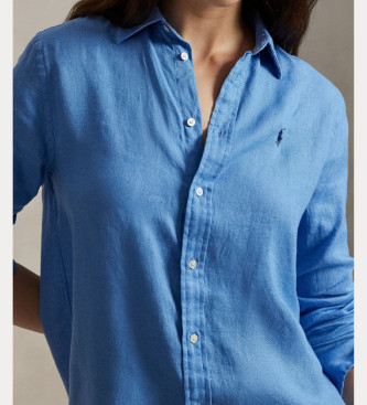 Polo Ralph Lauren Camicia in lino blu vestibilit classica