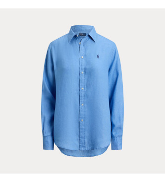 Polo Ralph Lauren Camicia in lino blu vestibilit classica