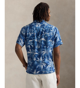 Polo Ralph Lauren Classic Fit linen shirt printed blue