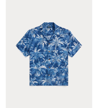 Polo Ralph Lauren Classic Fit linen shirt printed blue