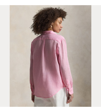 Polo Ralph Lauren Camisa de lino Classic Fit rosa claro