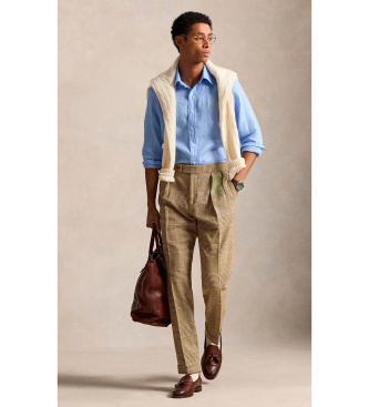 Polo Ralph Lauren Camicia in lino blu su misura