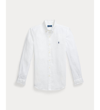 Polo Ralph Lauren Custom Fit Linen Shirt white