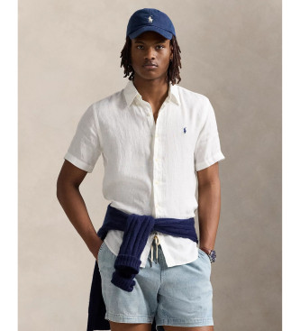 Polo Ralph Lauren Custom Fit Linen Shirt white