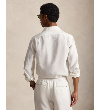 Polo Ralph Lauren Camicia in lino Custom Fit bianco