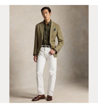 Polo Ralph Lauren Custom Fit Linen Shirt green