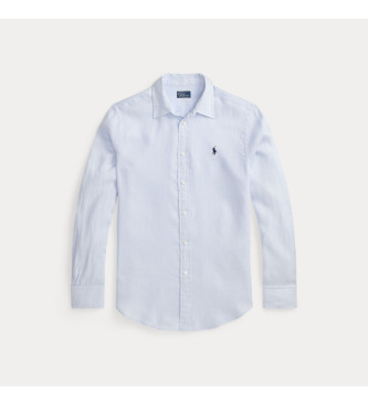 Polo Ralph Lauren Klassisch geschnittenes Leinenhemd blau
