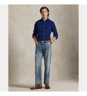 Polo Ralph Lauren Camicia in velluto a coste blu su misura