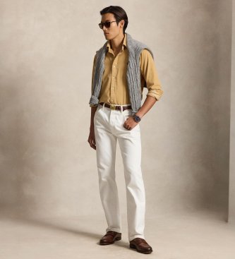 Polo Ralph Lauren Camicia di velluto a coste Custom Fit marrone