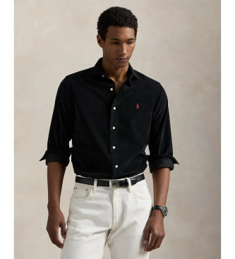 Polo Ralph Lauren Camisa de pana Custom Fit negro