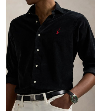 Polo Ralph Lauren Camisa de pana Custom Fit negro