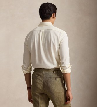 Polo Ralph Lauren Beżowa ultralekka koszula pikowana