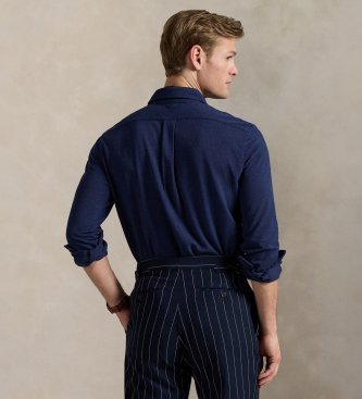 Polo Ralph Lauren Camisa ultraleve em piqué azul-marinho