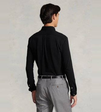 Polo Ralph Lauren Camisa de piqué ultraligera negro