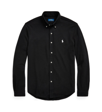 Polo Ralph Lauren Camisa de piqué ultraligera negro