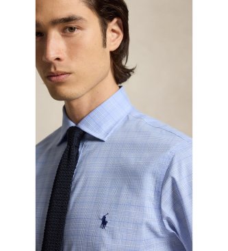 Polo Ralph Lauren Camicia in popeline a quadri Glen blu