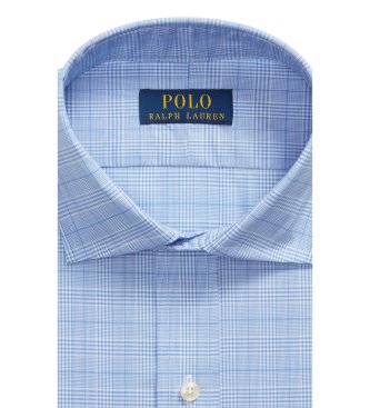 Polo Ralph Lauren Camicia in popeline a quadri Glen blu