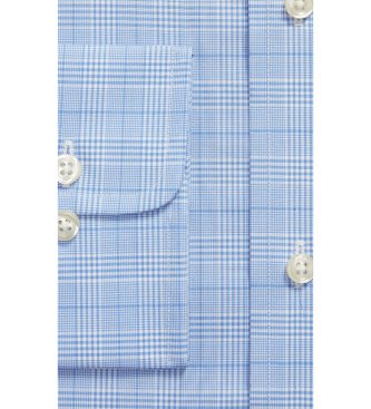 Polo Ralph Lauren Camicia in popeline a quadri Glen blu