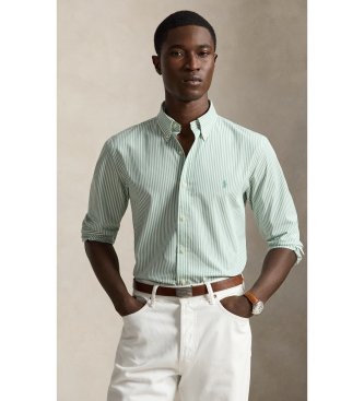 Polo Ralph Lauren Camicia in popeline ed elastan Custom Fit blu