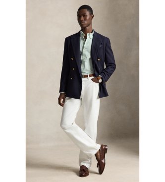 Polo Ralph Lauren Camicia in popeline ed elastan Custom Fit blu