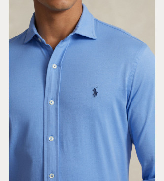 Polo Ralph Lauren Camisa de punto azul