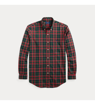 Polo Ralph Lauren Camisa de sarga Custom Fit con cuadros rojo