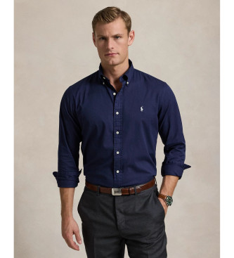 Polo Ralph Lauren Custom Fit twill-skjorte marinebl