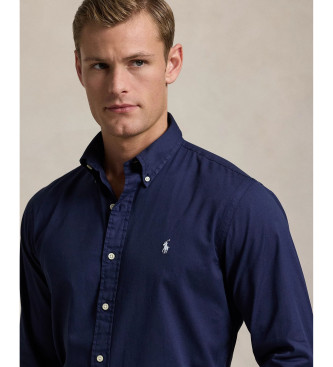 Polo Ralph Lauren Custom Fit twill-skjorte marinebl