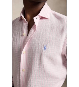Polo Ralph Lauren Camicia sirena Custom Fit con strisce rosa