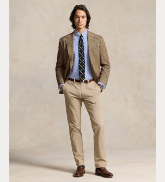 Polo Ralph Lauren Niebieska koszula z elastycznej popeliny o kroju slim fit