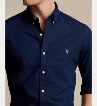 Polo Ralph Lauren Camisa elstica de popelina Slim Fit marino