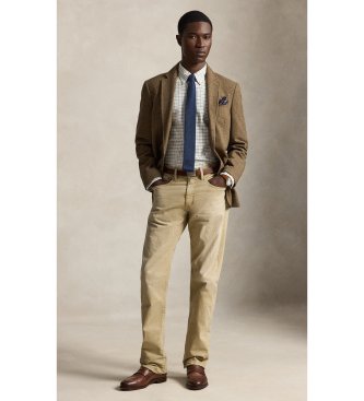 Polo Ralph Lauren Oxford-Hemd mit Karos Custom Fit Gebrochenes Weiß
