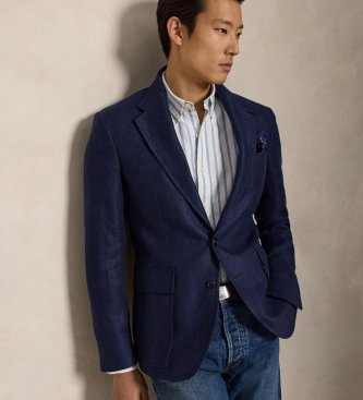 Polo Ralph Lauren Camicia oxford a righe Slim Fit azzurro chiaro