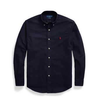 Polo Ralph Lauren Dopasowana koszula Oxford w kolorze granatowym