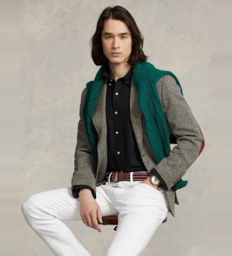 Polo Ralph Lauren Camicia Oxford nera su misura