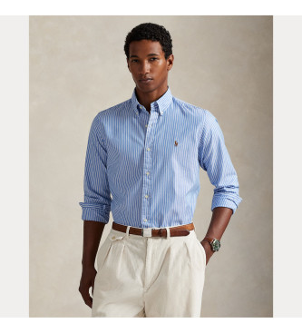 Polo Ralph Lauren Camicia Oxford elasticizzata blu su misura