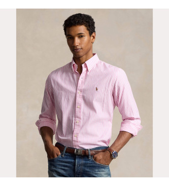 Polo Ralph Lauren Custom Fit oxfordskjorte med stretch i pink