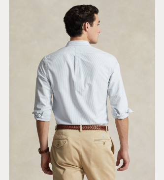 Polo Ralph Lauren Camisa Oxford de corte justo azul
