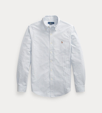 Polo Ralph Lauren Camisa Oxford de corte justo azul