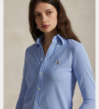 Polo Ralph Lauren Slim Fit katoenen oxford overhemd blauw