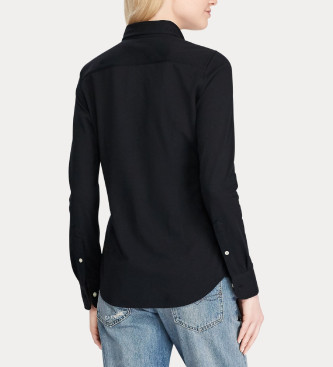 Polo Ralph Lauren Camisa oxford de algodo Slim Fit preta