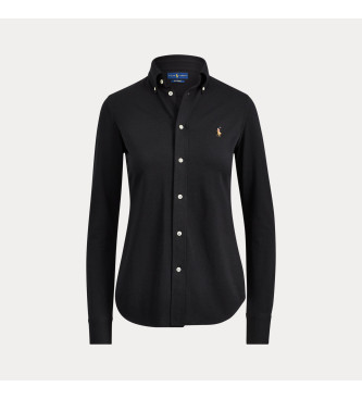 Polo Ralph Lauren Camisa oxford de algodo Slim Fit preta