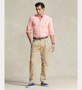 Polo Ralph Lauren Slim Fit Oxford Shirt pink