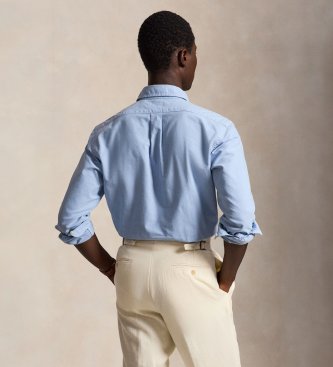 Polo Ralph Lauren Custom Fit oxfordskjorte i farvet lyseblå