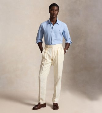 Polo Ralph Lauren Custom Fit oxfordskjorte i farvet lyseblå