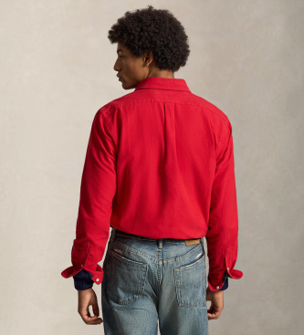 Polo Ralph Lauren Chemise oxford avec Polo Bear Custom Fit rouge