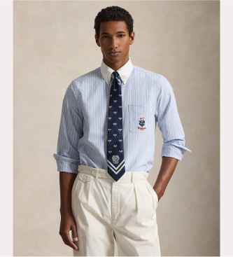 Polo Ralph Lauren Camicia Wimbledon Striped Oxford blu